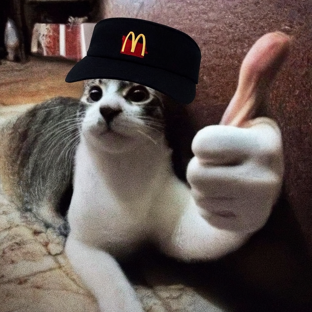 McDonald's Employee Cat Approved